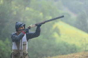 In gara sotto la pioggia