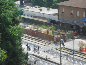 Stazione Ponte San Giovanni erbacce 25.7.16