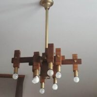 LAMPADARIO  LEGNO