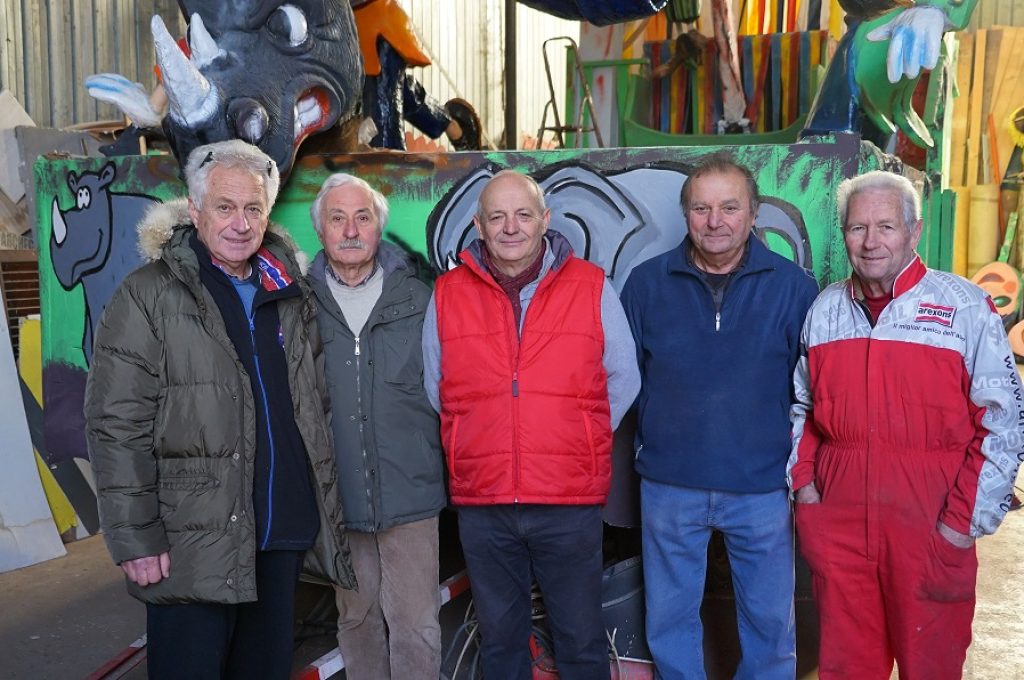 Alcuni dei volontari del 'Carnevale dei bambini di Acquasparta'