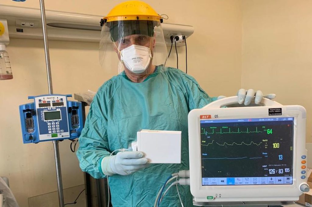 Capnometro e dott. Luigi Frigieri(1)