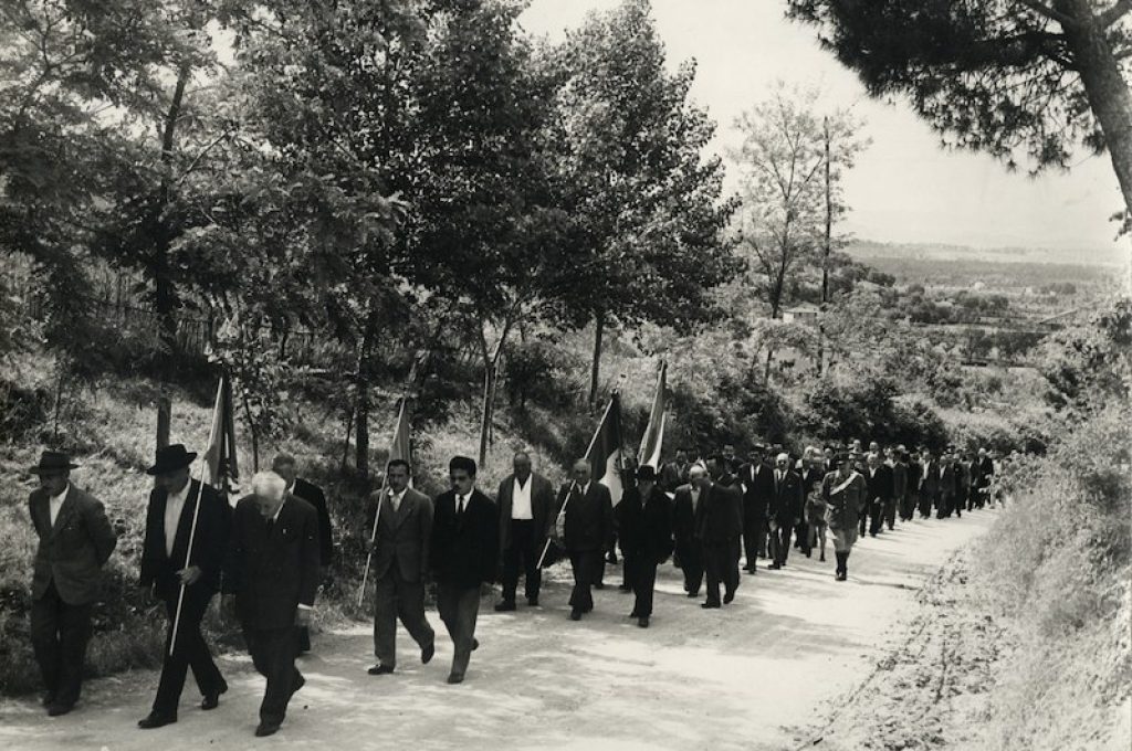 Primi cortei patriottici dei Reduci di Pantalla lungo le strade del paese