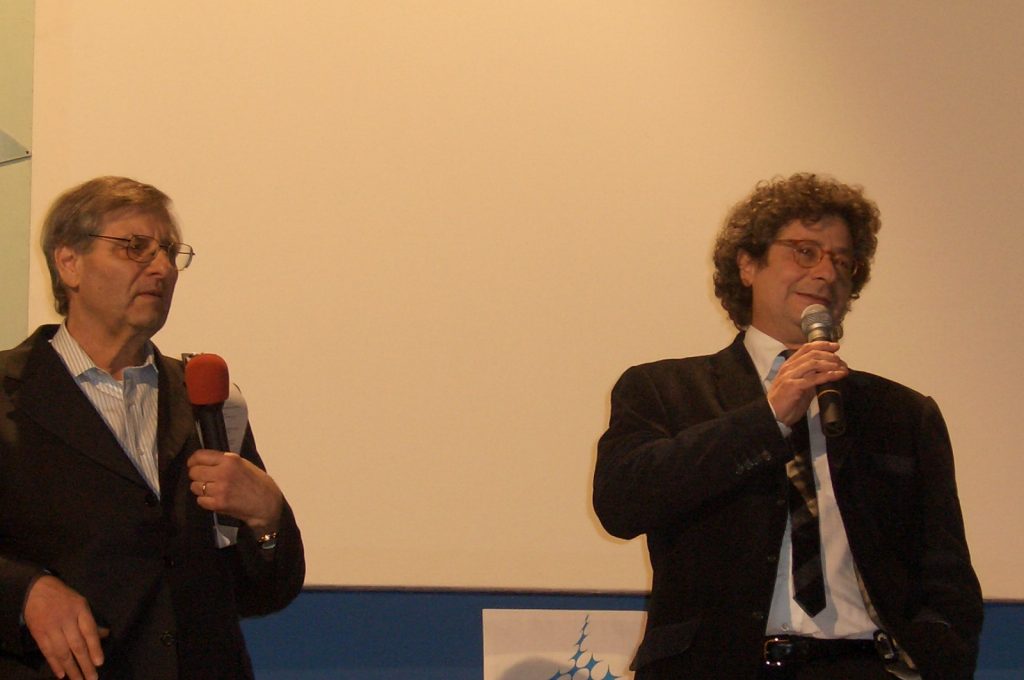 Cucchi al Premio Nestore 2006 assieme a Gigi Santibacci