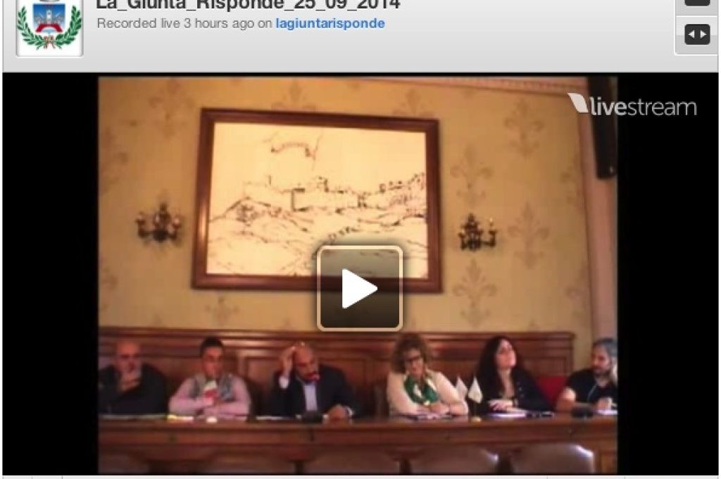 Giunta video 25-09-14