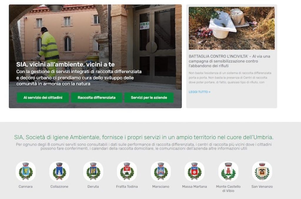 Home sito SIA