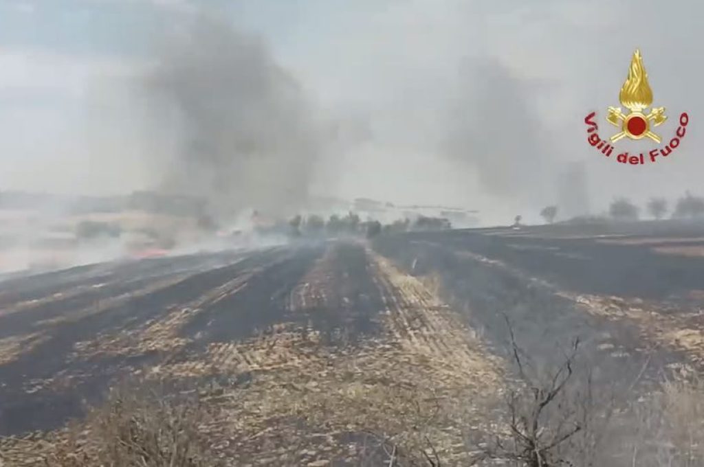 Incendio sam martino in colle