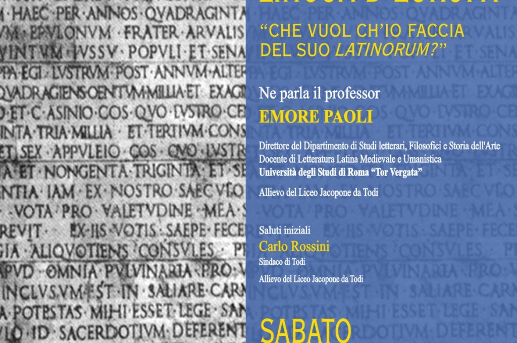 Latino lingua d'Europa - locandina