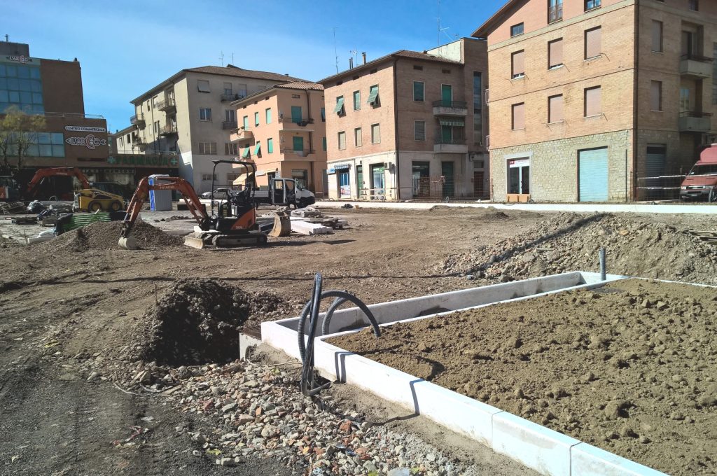 Lavori piazza K. Marx (1)
