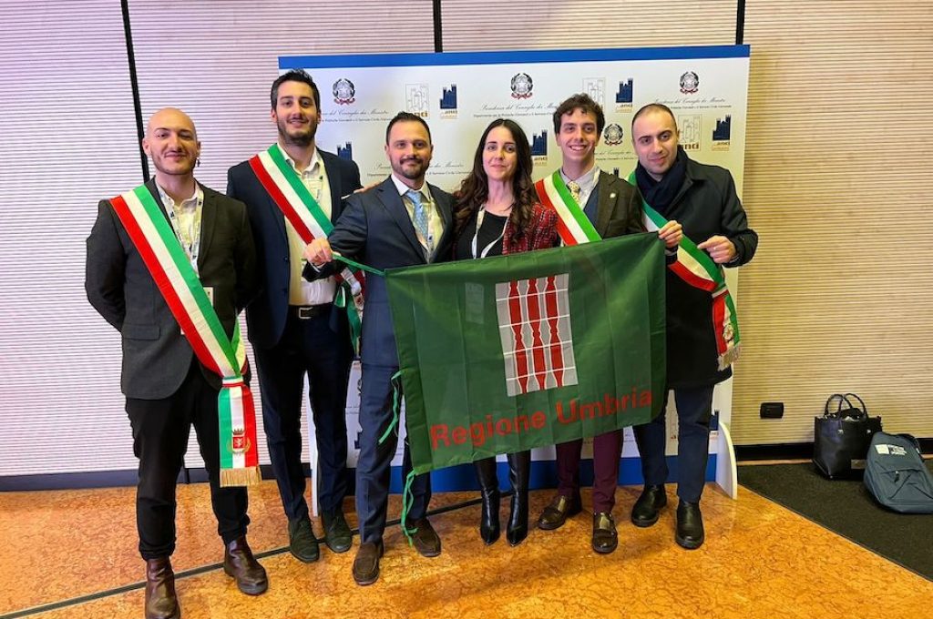 Parte della delegazione umbra
