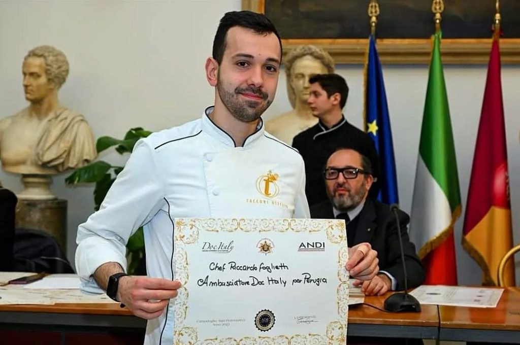Riccardo Foglietti chef_Ambasciatore nazionale Doc Italy città di Perugia