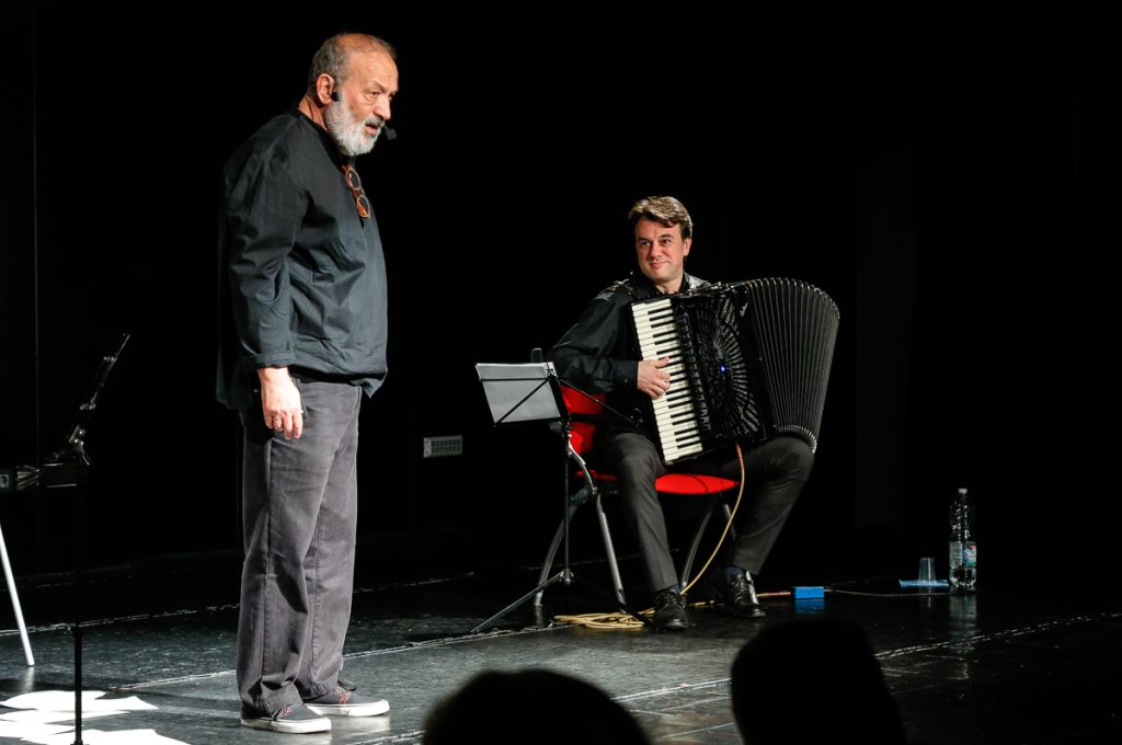 Roberto Piumini con Nadio Marenco