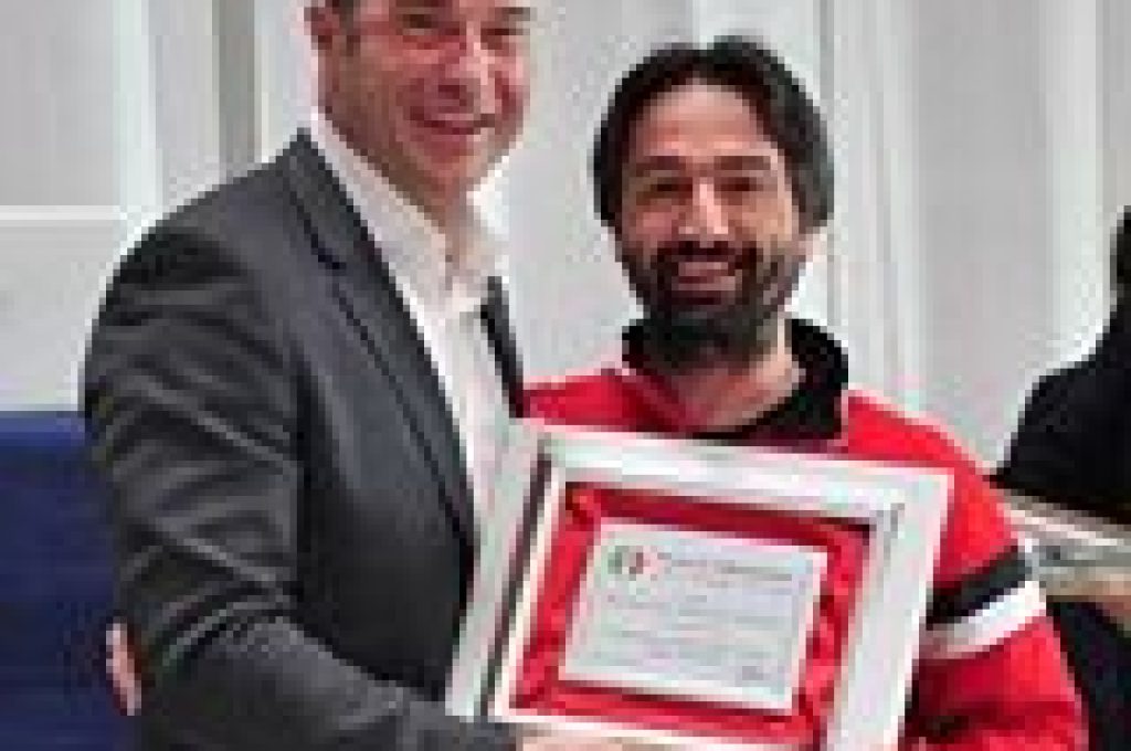 Rubicondi premiato da Rossi