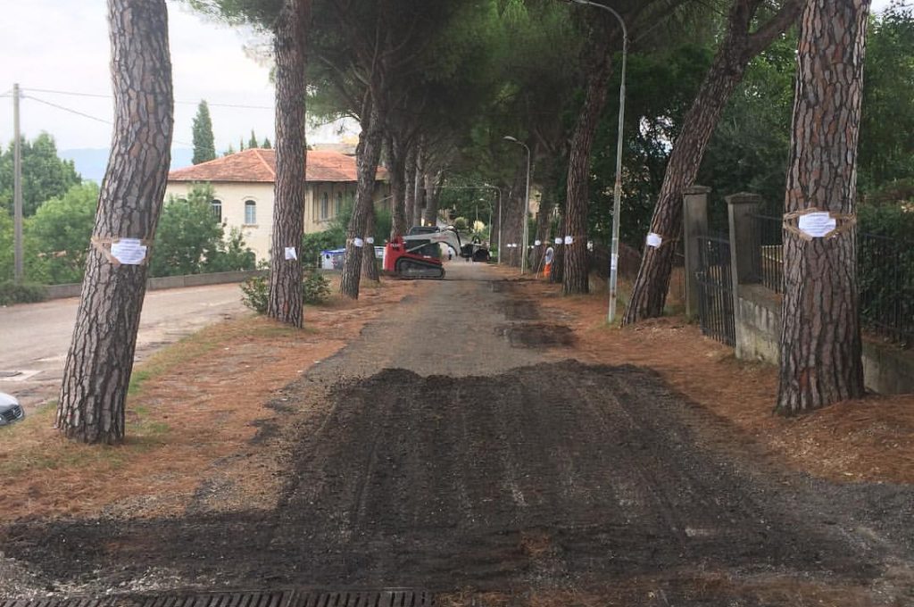 Viale_Montecristo_Todi_Lavori strada accesso Ciuffelli