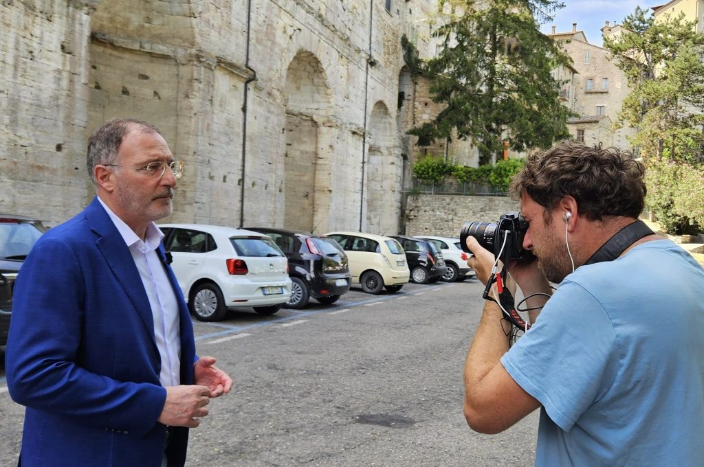 assessore Moreno Primieri invervistato da Rai3