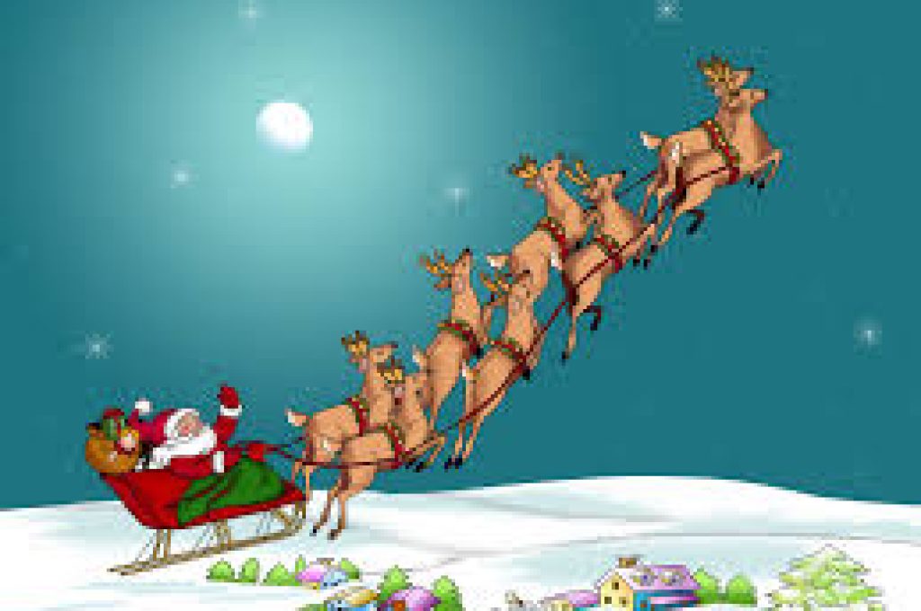 babbo natale e renne