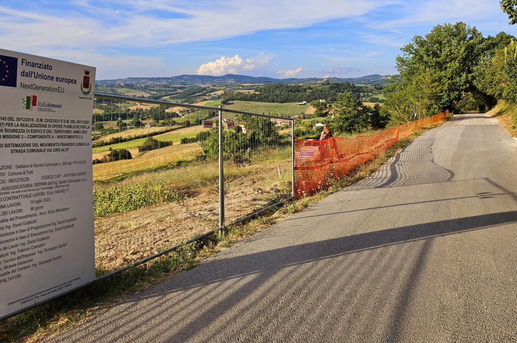 cantiere strada ciro alvi todi