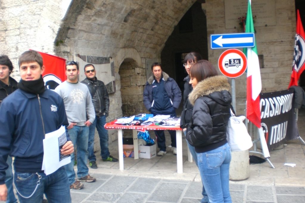 banchetto casapound a todi
