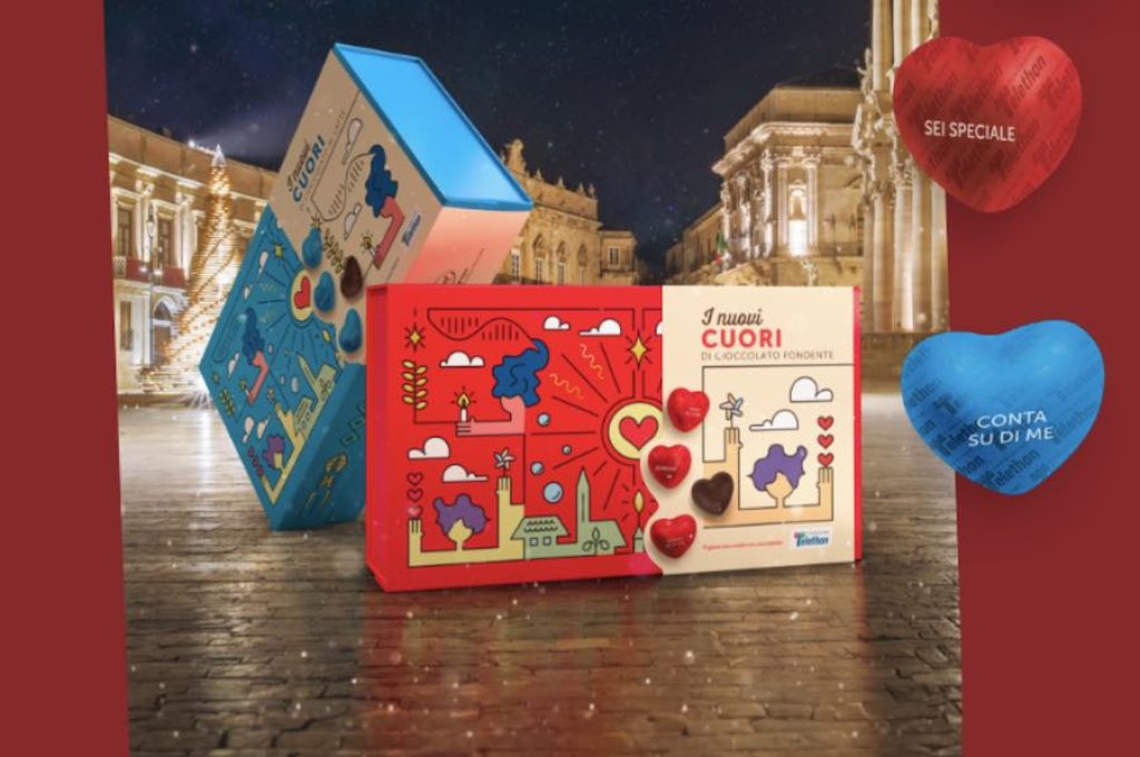 cuori cioccolato telethon