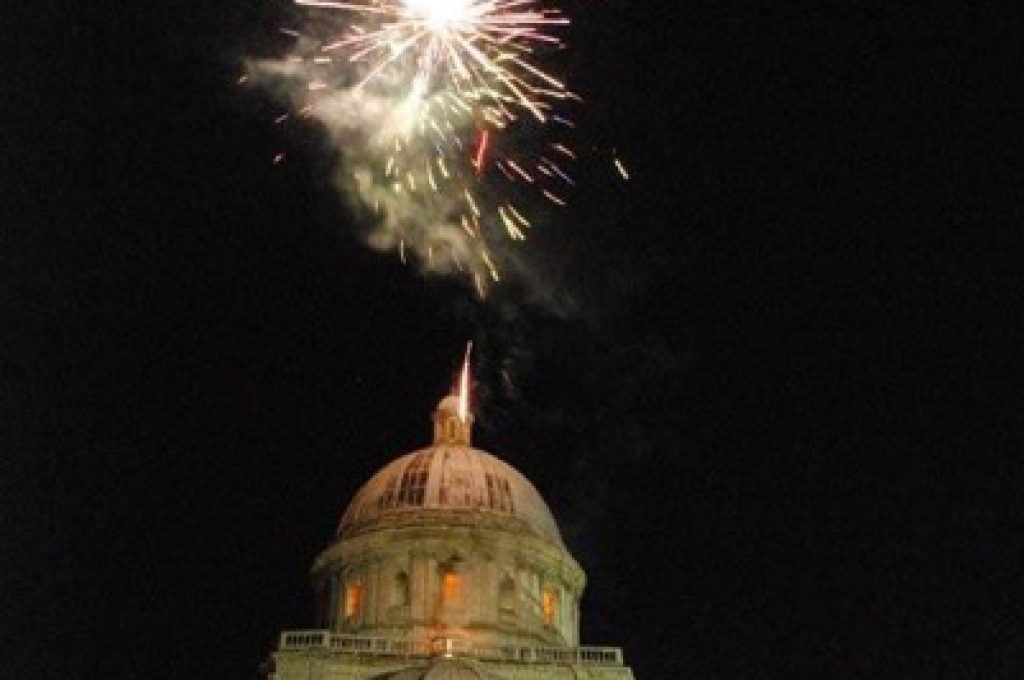Fuochi d'artificio a Todi