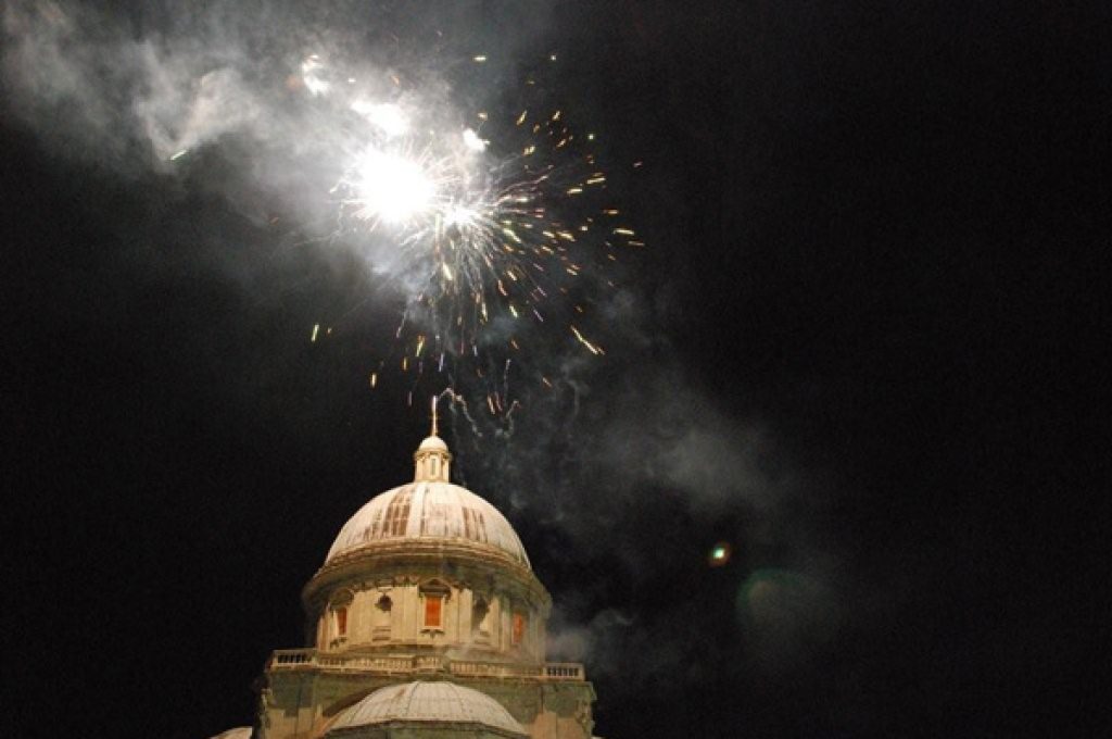 Fuochi d'artificio a Todi