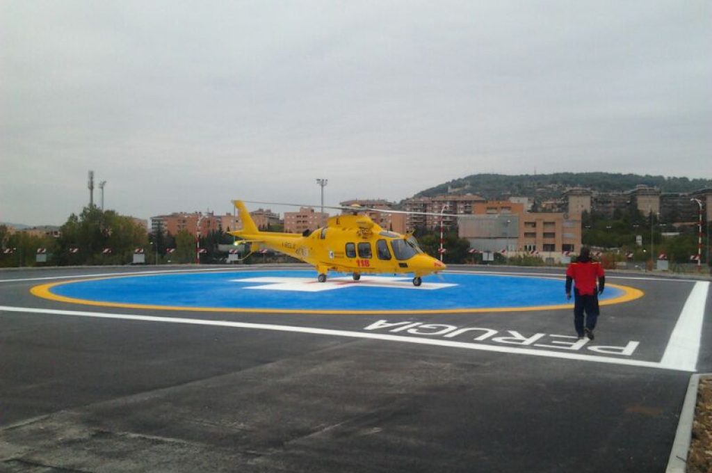 elicottero osp perugia