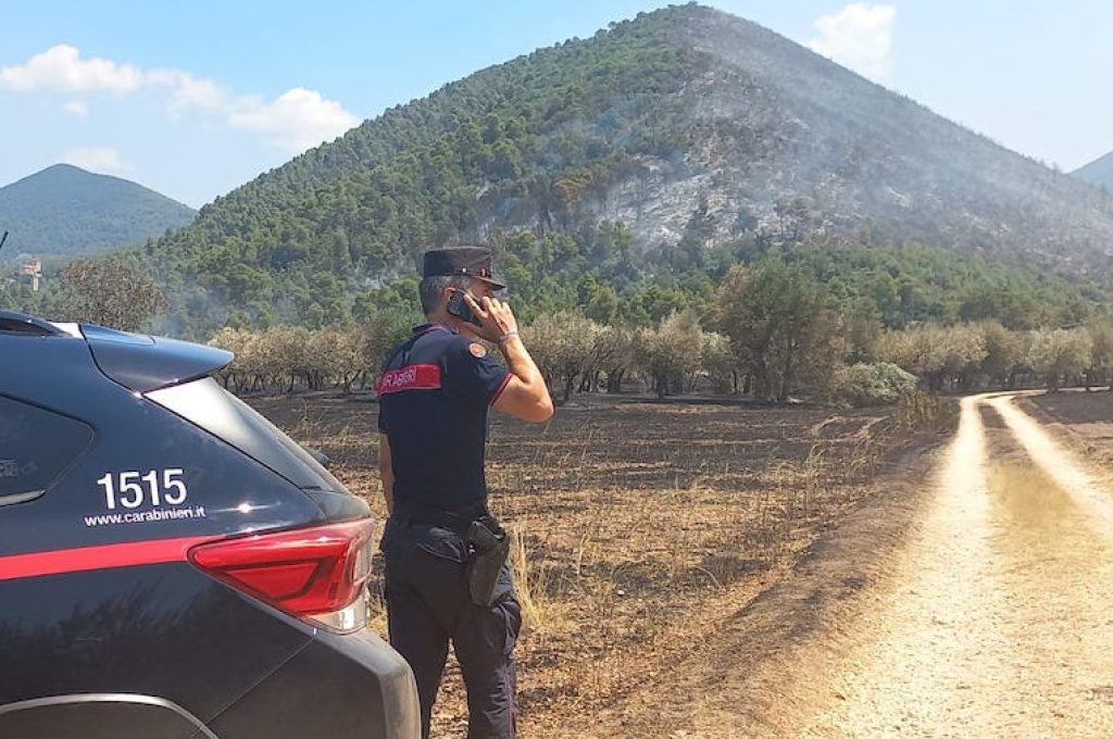 incendio spoleto carabinieri forestali