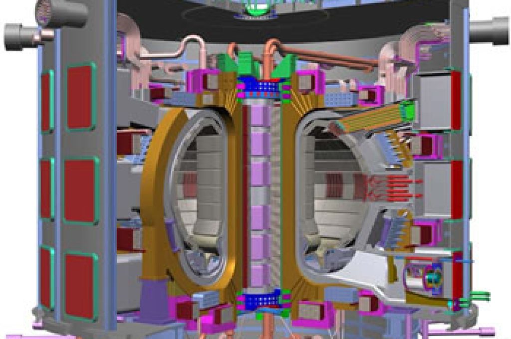 modello di ITER (paragone con le dimensioni umane)
