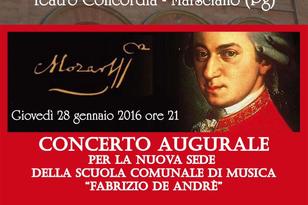 locandina concerto augurale scuola di musica