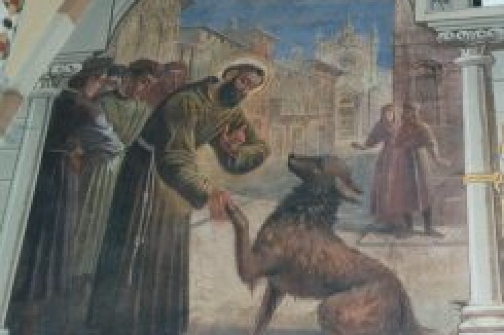 san francesco ed il lupo