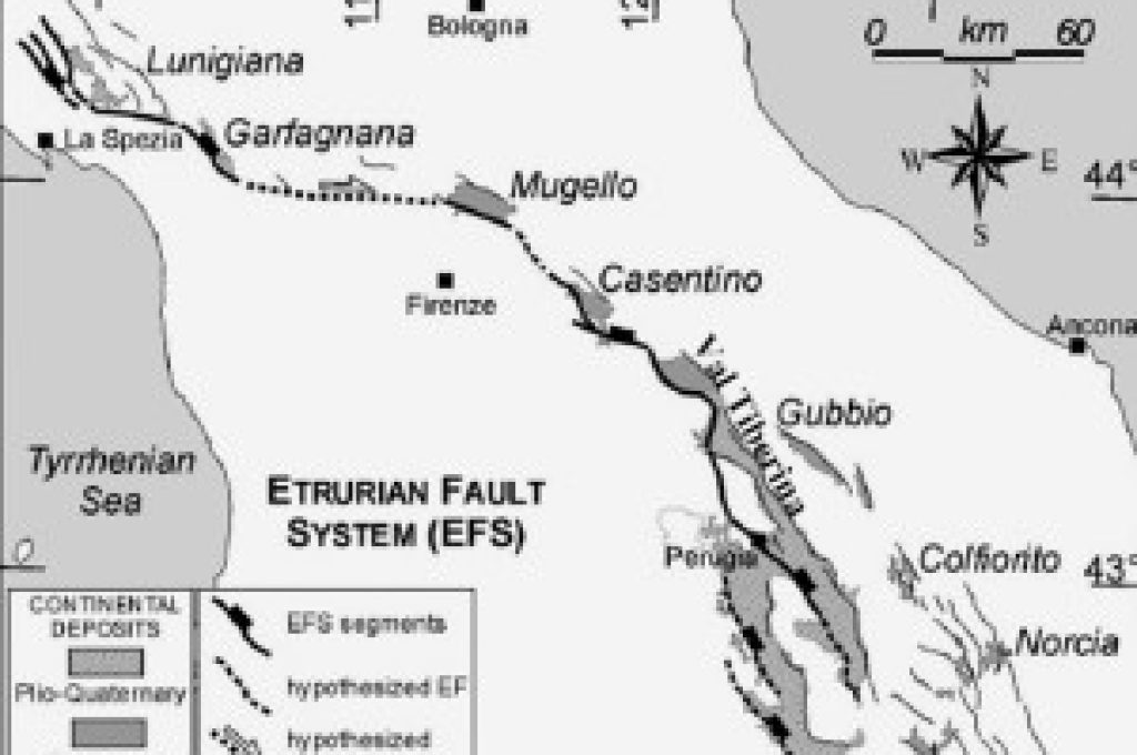 terremoto umbria faglia