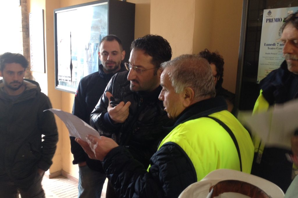 un momento dell'esercitazione